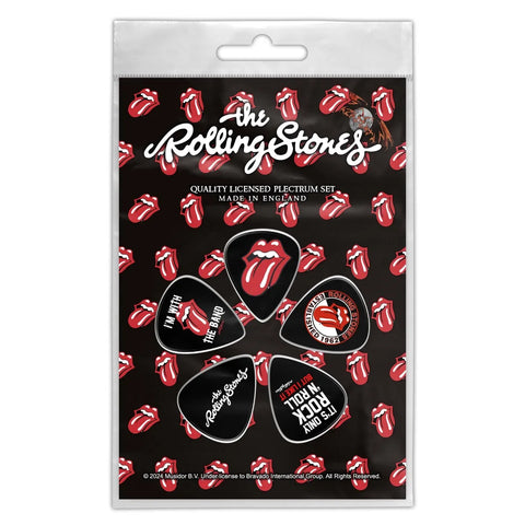 The Rolling Stones - Pack of 5 Guitar Tongue