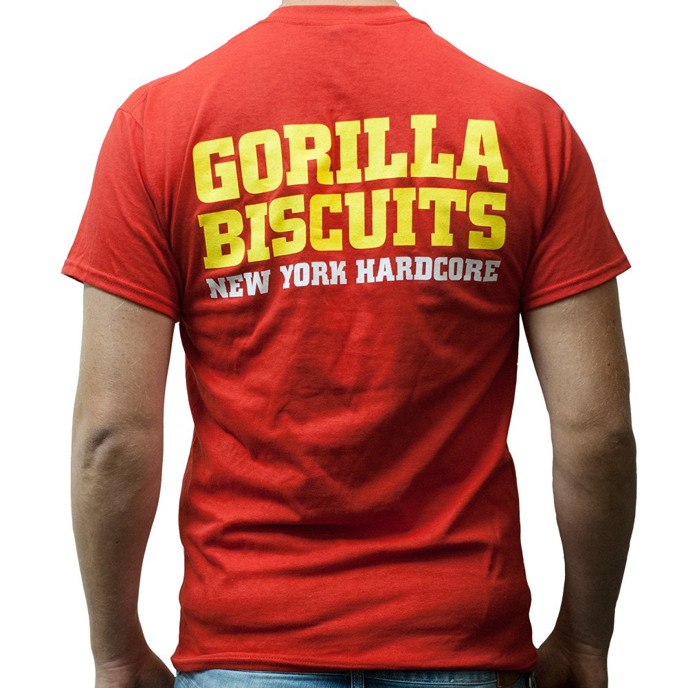 Gorilla Biscuit - Hold Your Ground Red Men's T-shirt – Punk Rock Shop