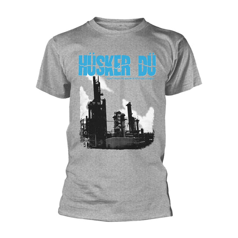 DON'T WANT TO KNOW IF YOU ARE LONELY (GREY) - Mens Tshirts (HUSKER DU)