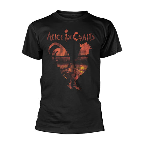 DIRT ROOSTER SILHOUETTE - Mens Tshirts (ALICE IN CHAINS)