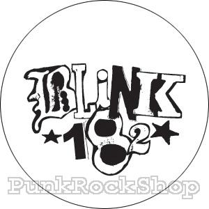 Blink 182 White Logo Badge