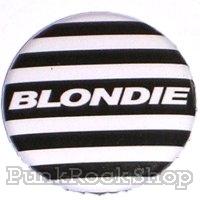 Blondie Logo Stripes Badge
