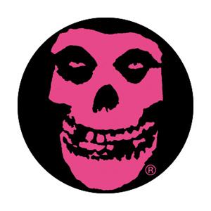 Misfits Pink Skull Badge
