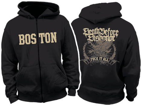 Death Before Dishonor Fuck It All Mens Hoodie