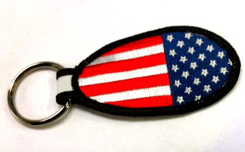 Various Rock American Flag Key Fob Key Ring