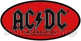 ACDC AC/DC Oval Logo Woven Patche