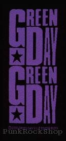 Green Day Purple Woven Patche