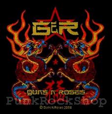Guns N Roses China Dragon Woven Patche