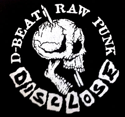 Disclose D-Beat Skull Raw Punk Printed Patche