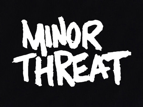 Minor Threat - Logo White Printed Patch