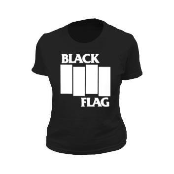 Black Flag Bars on Black Ladies T-Shirt Free Stuff