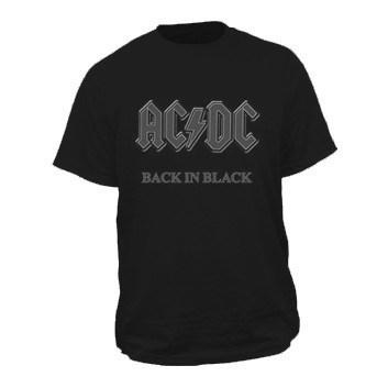 ACDC AC/DC Back In Black Mens Tshirt