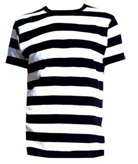 Black and White Striped T-Shirt Mens Tshirt