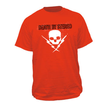 Death By Stereo Spray Skull T-shirt