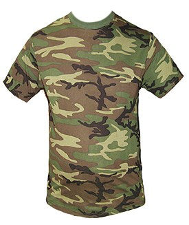 Camouflage Woodland Mens Tshirt