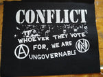 Conflict - Whoever They Vote Printed Patch