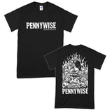 Pennywise - Dinner backprint Black Men's T-shirt