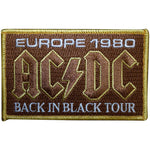 AC/DC - Back in Black 1980 Tour Woven Patch