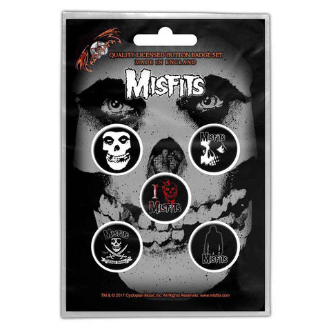 Misfits - Skull Badge Pack