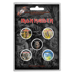 Iron Maiden - Faces of Eddie Badge Pack