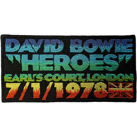 David Bowie - Earls Court Heroes Woven Patch