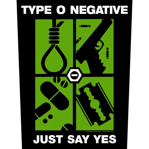 Type O Negative - Just Say Yes Backpatch