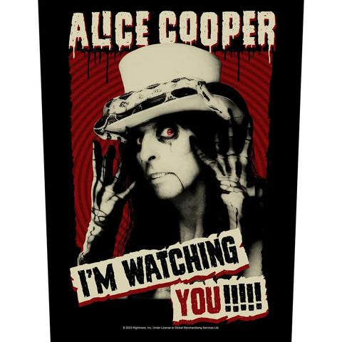 Alice Cooper - I'm Watching You Backpatch
