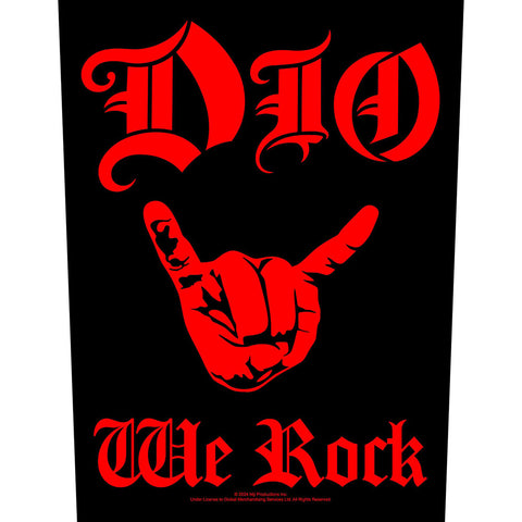 Dio - We Rock Backpatch