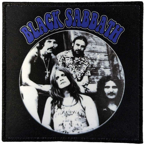 Black Sabbath - Band Photo Circle Woven Patch