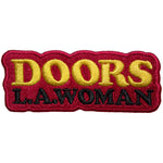 Doors - L.A Women Red Text Woven Patch