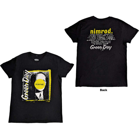 Green Day - Nimrod Tracklist Backprint Men's T-shirt