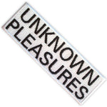 Joy Division - Unknown Pleasure White Woven Patch