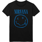 Nirvana - Blue Smiley Black Men's T-shirt (Copy)