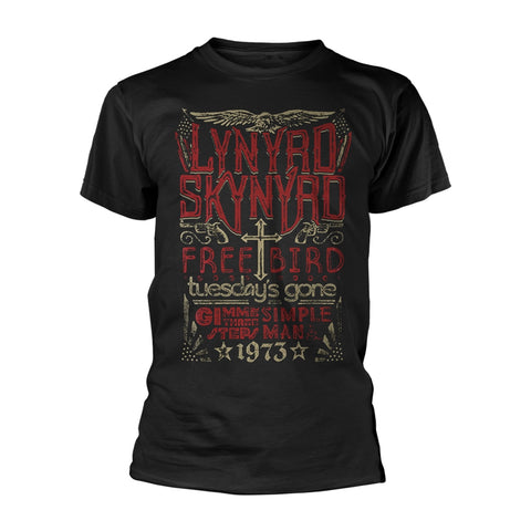 FREE BIRD 1973 HITS - Mens Tshirts (LYNYRD SKYNYRD)