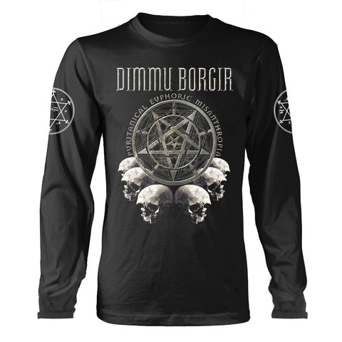 PURITANICAL EUPHORIC MISANTHROPIA (SKULLS) - Mens Longsleeves (DIMMU BORGIR)