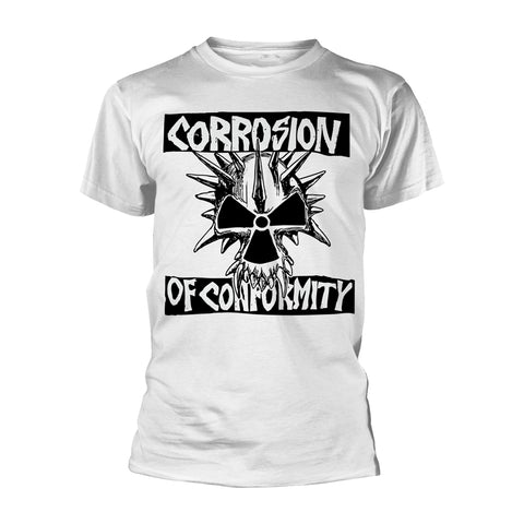 SKULL LOGO (WHITE) - Mens Tshirts (CORROSION OF CONFORMITY)