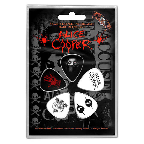 Alice Cooper - Pack of 5 Guitar Picks Eyes