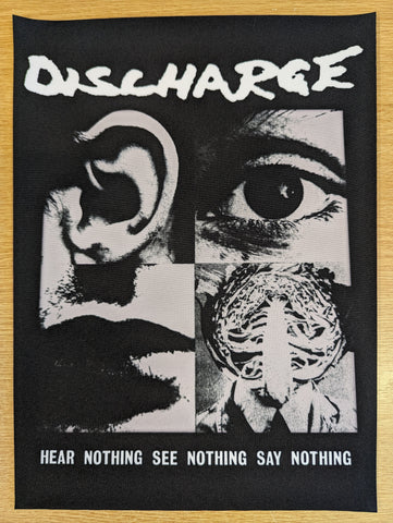 Discharge - Hear Nothing Backpatch