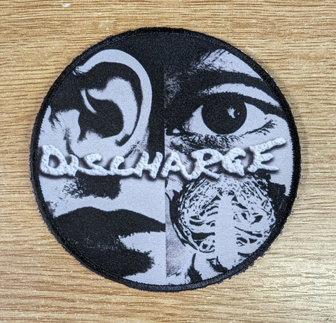 Discharge - Hear Nothing Round Patch