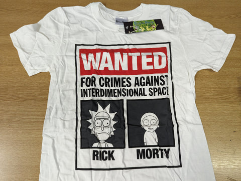 Rick & Morty - Wanted Mens Tshirt