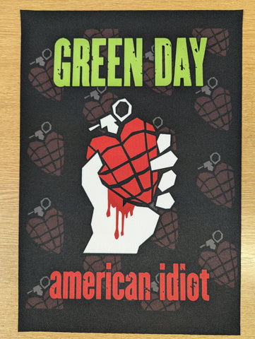 Green Day - American Idiot Grenade Backpatch