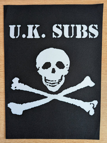 UK Subs - Skull & Crossbones Backpatch