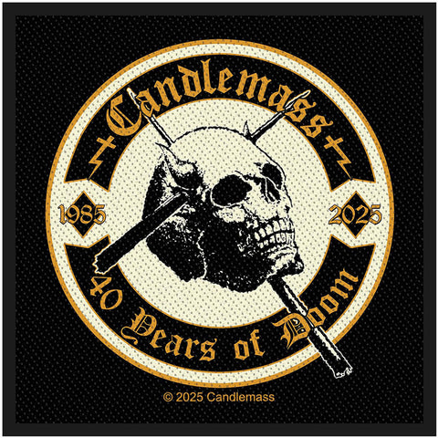 Candlemass - 40 Years of Doom Woven Patch