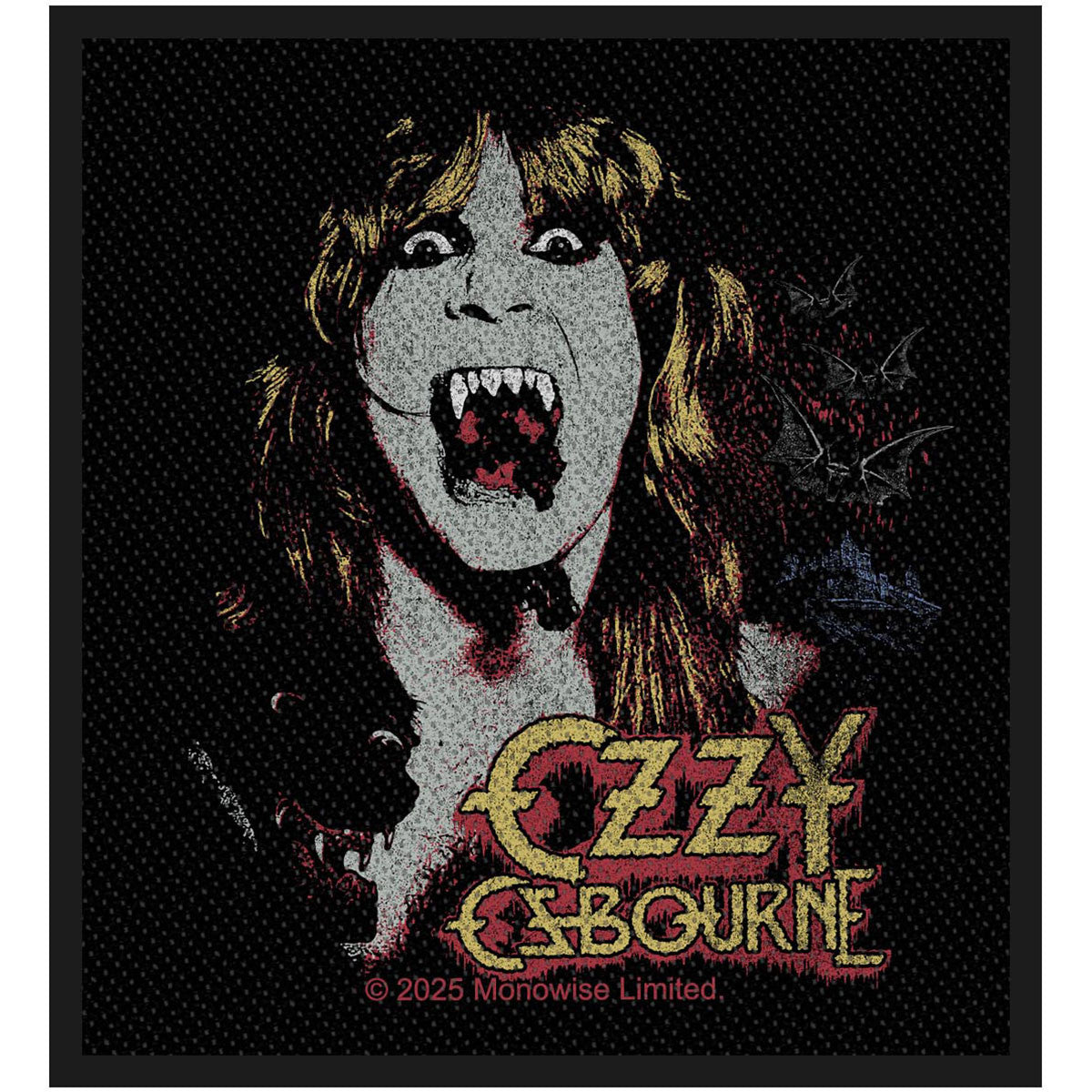 Ozzy Osbourne - Fangs Woven Patch – Punk Rock Shop