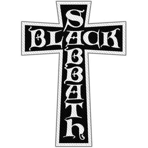 Black Sabbath - Cut Out Cross Logo Woven Patch