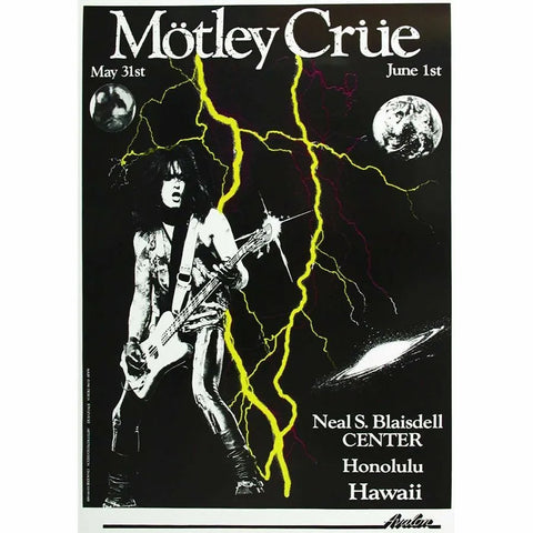 Motley Crue - Tour Gig Hawaii Poster