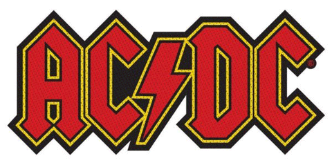 ACDC Logo Cut Out Woven Patche