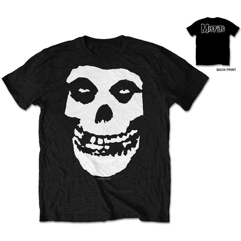 Misfits Fiend Skull with backprint Men s T shirt Punk Rock Shop