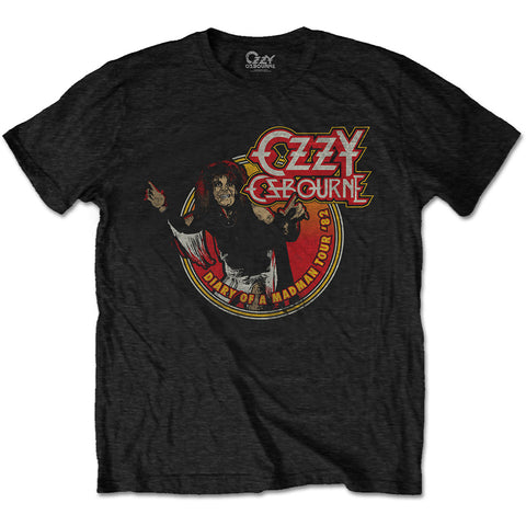 Ozzy Osbourne Ozzy Osbourne Men's Special Edition Diary of a Madman Tour 1982 Mens Tshirt