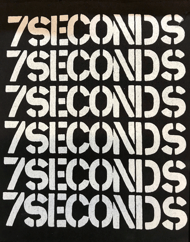 7 Seconds Logo cascade Backpatche